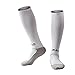 TULUO Kids Knee High Compression Team Sport Towel Bottom Soccer & Football Socks