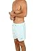 UZZI Men's South Beach Swim Trunks Aqua M