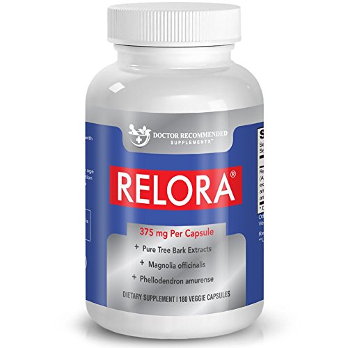 Relora 375 mg, 180 Veggie Capsules - Doctor Recommended - Supports Appetite Suppression, Weight Management, Stress Relief & More