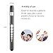 Opoway Nurse Penlight with Pupil Gauge Medical Pen Light for Nurses Doctors with Batteries Included 2ct. White and Black