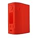 Wismec Reuleaux RX300 Silicone Protective Gel Wrap Skin Case Sleeve Cover Fits Rueleaux RX 300 Easy Battery Access (Red)