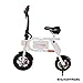 Swagtron SwagCycle E-Bike – Folding Electric Bicycle with 10 Mile Range, Collapsible Frame, and Handlebar Display (White)thumb 1