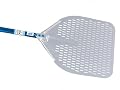 Professional 13-inch Rectangular Perforated Pizza Peel - 47-inch Handle