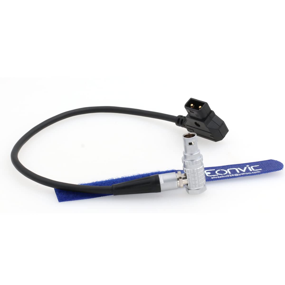 Eonvic cables- 18"D-TAP to 2 pin Right Angle Teradek Bond Power Adapter Cable