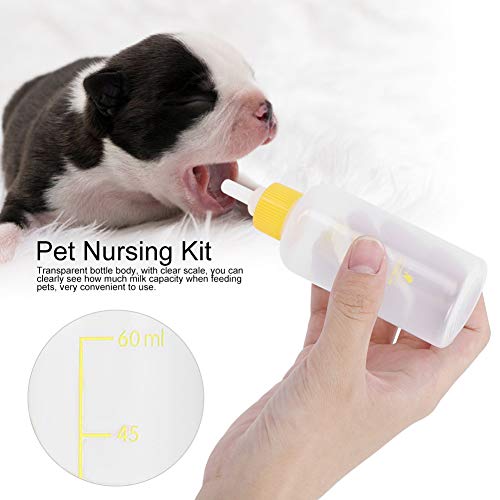 Pet Puppy Kitten Feeding Bottle, 6PCS/Set 60ml Replacement ...