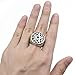 ELFASIO Men Stainless Steel Rings The Seal of Solomon Pentacle of Solomon The King Key of Solomon Seal Symbol Wiccan Jewelry