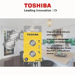 TOSHIBA CR1632 3V Lithium Coin Cell Child Resistant