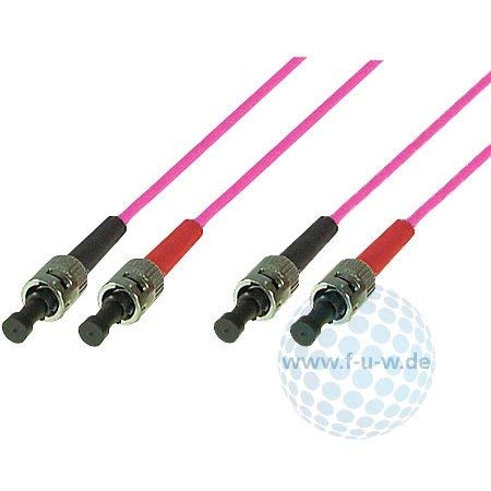 Tecline 39875807 OM4 Fibre-Optic Cable (50/125 µm, 7.5 m) Heather Violet