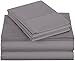 Amazon Basics 400 Thread Count Sheet Set, Queen, Dark Grey