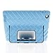 Apple iPad 2 iPad 3 iPad 4 Hideaway with Stand Blue Black Gumdrop Cases Silicone Rugged Shock Absorbing Protective Dual Layer Cover Case