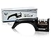 PriorityChef Kitchen Knife Sharpener, 2 Stage Sharpening System for Straight Edge Knives, Black