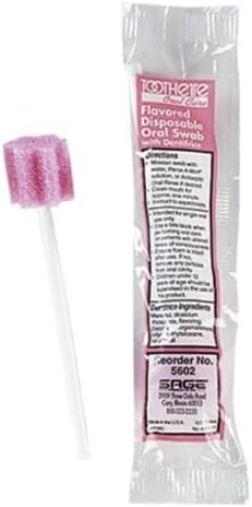 Oral Swabstick McKesson Foam Tip Dentifrice