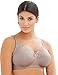 Glamorise Women's Full Figure ComfortLift Rose Lace Wirefree Support Bra #1104