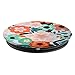 Phone Grip Floral Print. Teal Pink Orange Flower Design PopSockets PopGrip: Swappable Grip for Phones & Tablets PopSockets Adhesive PopGrip
