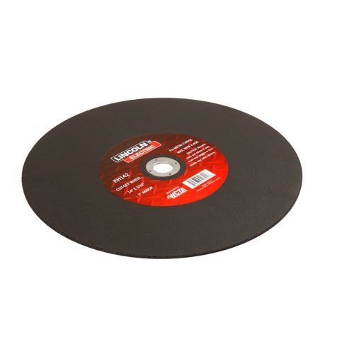 Lincoln Electric KH142 Abrasive Cut-Off Wheel, 25000 RPM, 14" Diameter x 3/32" Thick, 1" Arbor, Red (Pack of 3)