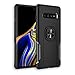 CEGAR Samsung Galaxy S10 Plus Case, Stylish Dual Layer Hard PC Back Case with 360 Degree Rotation Finger Ring Grip Kickstand, Magnetic Car Mount Compatible with Samsung Galaxy S10 Plus (V-Black)
