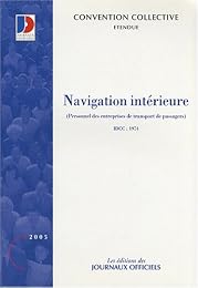 Convention collective nationale, Navigation intérieure, transport de passagers