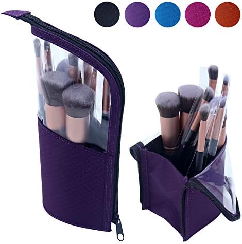 Travel Makeup Brush Bag,Chomeiu Makeup Brush Set Holder Foundation Brushes Bag Organizer Makeup Artist Face Makeup Brush Sets Carry Case