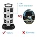 Power Strip Tower - EVAIKON Extension Cord with 10 Outlet 4 USB Ports 3000W/13A Surge Protector Electric Charging Station +6.5FT Wire Extension Universal Socket for Home/Office