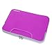 Coodio Universal 15.6 inch Laptop Sleeve Bag Case Pouch Carrying Handbag Briefcase + Accessory Bag for Apple Macbook Pro Retina 15 (Fit most 15.6 inch ultrabook laptop) (Violet)