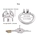 TERNENCE Stainless Steel Small Male Chastity Device Ergonomic Design Cock Cage S240 (1.57 inch / 40mm)