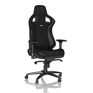 Sedia da gaming e ufficio noblechairs EPIC, Pelle Vera, Nero
