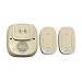 SadoTech Wireless Doorbells for Home, Apartments, Businesses, Classrooms, etc. - 2 Door Bell Ringer & 1 Plug-In Chime Receiver, Battery Operated, Easy-to-Use, Wireless Doorbell w/LED Flash, Beige