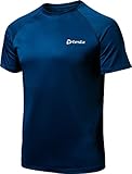 CLSL TM-MTS03-BLZ_Medium Tesla Men's HyperDri Short Sleeve T-Shirt Athletic Cool Running Top MTS03