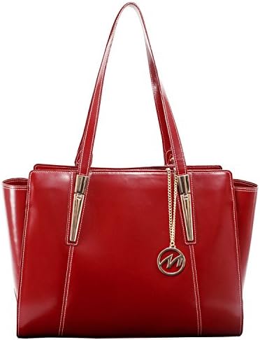 Mckleinusa 97506 Womens Business Tote, Leather, 16X6X12.75, Red