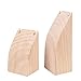 BOCAR 3PCS Natural Wood Drop Necklace Display Stand Organizer Holder for Necklace (MT-DZ)