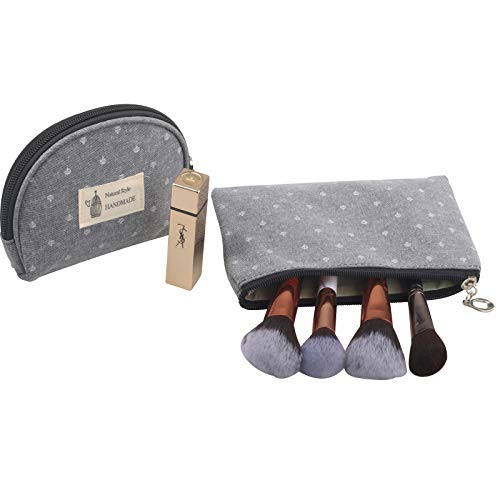 3 Pieces Small Makeup Bags for Purse, Travel Clear Cosmetic Bag, Small Pouches Toiletry Bag (Grey) 5 3 Pieces Small Makeup Bags for Purse, Travel Clear Cosmetic Bag, Small Pouches Toiletry Bag (Grey)