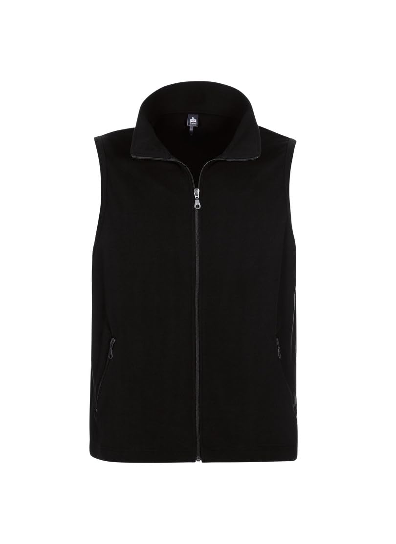 Trigema Men's Fleece Vest, Black (Black 008), S — image 1