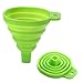 Leaton Silicone Collapsible Funnel Foldable Funnel for Liquid Transfer 100% Food Grade Silicone (Green)