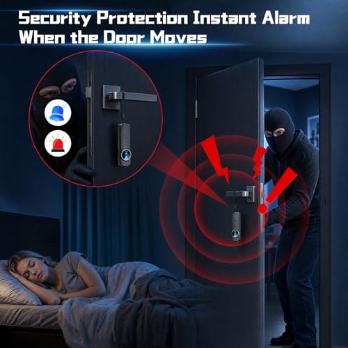 Kiangvest 7-in-1 Hidden Camera Detectors, AI Chip Anti-Spy Camera Finder, GPS Tracker & Bug Detector, Portable RF Signal Scanner for Hotel, Dressing Room, Bathrooms, Cars & Travel Security (Black)