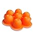 Qooble Silicone Baby Food Freezer Containers, 2-PACK Storage Trays with Clip On Lid (Orange)