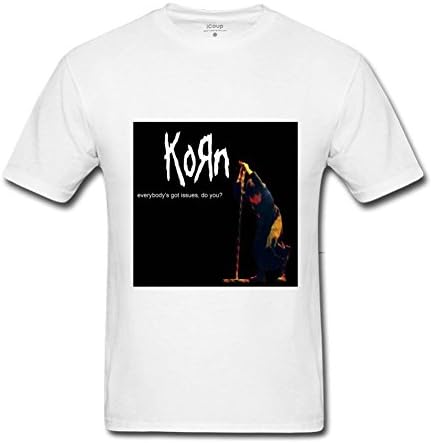CLIOO korn Tour Poster 2016 T shirts for men XXL White