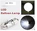 HOSL Mini Led Balloon Lights 60PCS Small Lantern Lights for Balloons, Paper Lanterns, Craft, Halloween, Wedding, Party Decorations String Lights Battery Operated (White, Non-Blinking)
