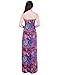HDE Women's Strapless Maxi Dress Plus Size Tube Top Long Skirt Sundress Cover Up (Purple Paisley, 2X)