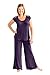 Kindred Bravely The Amelia Ultra Soft Maternity & Nursing Pajamas - Pants Set (Eggplant, Medium)