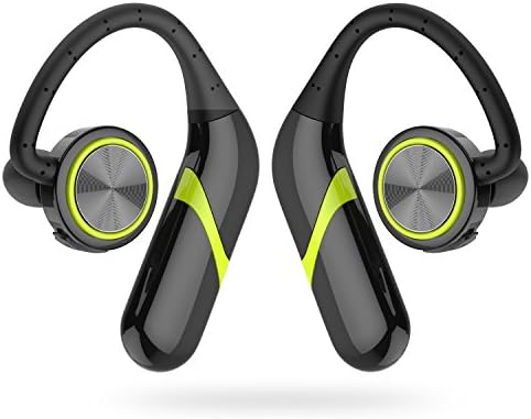 GSPON Bluetooth Headphones, Wireless Earbuds TWS Mini Sport Earphones with Mic IP67 Waterproof HD Stereo Sweatproof In Ear Earbuds for IOS & Android (Black)