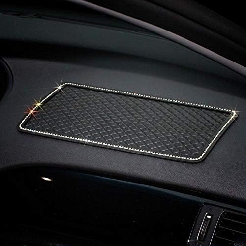 Ruixinshi Luxury Diamond Car Tissue Box Full Crystal Diamante Block type Tissue Boxes Holder Women Car Styling Auto Accessories,Anti-Slip Pad