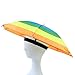 JANGANNSA Funny Umbrella Hat Adult and Kids Folding Cap for Beach Fishing Golf Party Headwear (Color2, 1Pack)