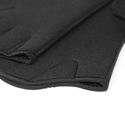 PROMOTOR Swim Gloves, Water Aerobics Webbed Swimming Gloves for Men and Women (Black)
