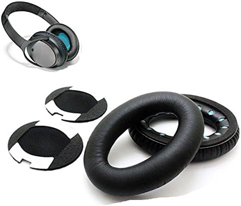LussoLiv Replacement Over-Ear Pads for Bose QC15, QC2, AE2, AE2I Headphones (Black)