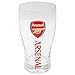 Arsenal FC Official Football Crest Pint Glass (One Size) (Clear/Red)