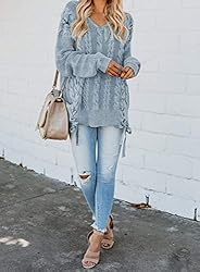 EVALESS Women's Fall Oversized Off The Shoulder