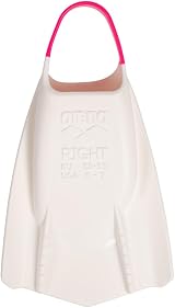 ARENA Powerfin Pro II Swim Fins Silicone Short Blade Left Right White Pink Size view 3