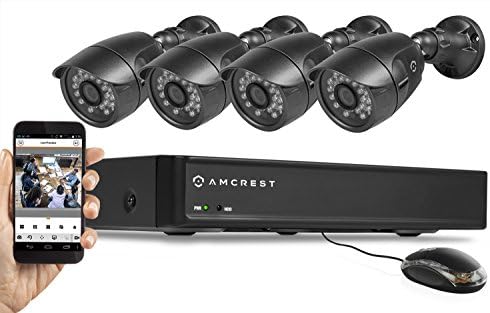 Amcrest 650 TVL 4CH Video Security System w/ 500GB - Four