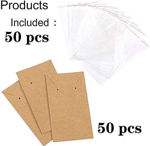 Earring Display Card, Earring Card Display Earring Holder Cards,with Self-Seal Bags - Image 5