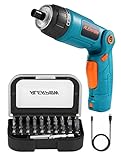 ALEAPOW 4V Electric Screwdriver Cordless, 6+1